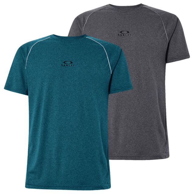 Oakley Mens Heathered Top Hydrolix Wicking Stretch T Shirt