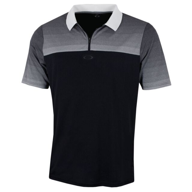 Oakley Mens SS Sublimated Jacquard Lightweight Golf Polo Shirt