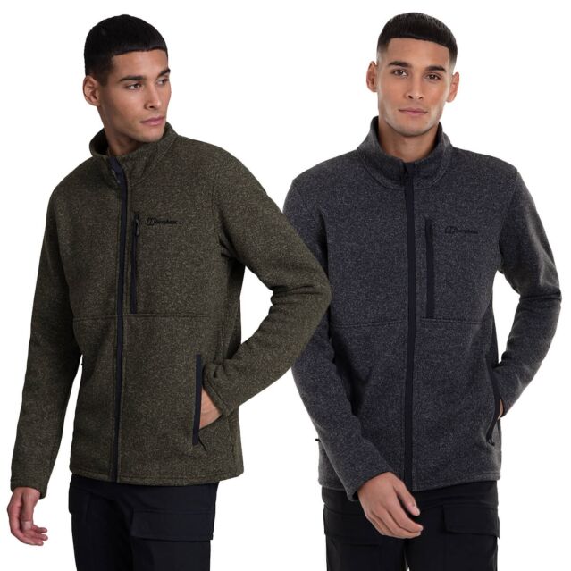 Berghaus Mens Vallen Interactive Light Warm Knit Outdoor Fleece Jacket