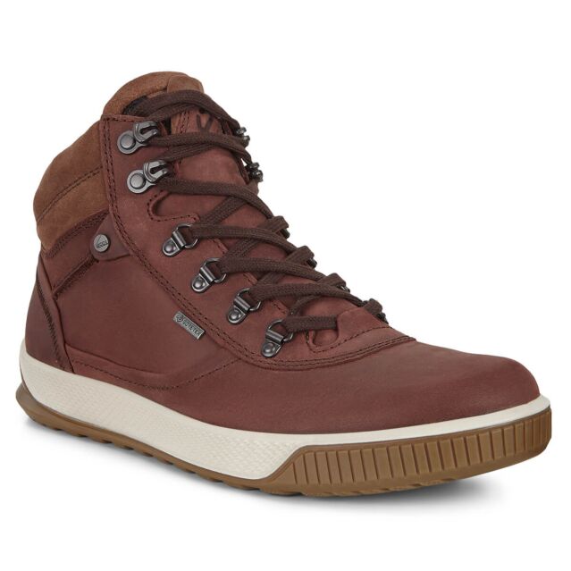 Ecco Mens Byway Tred Sneaker Leather Waterproof Ankle Boots