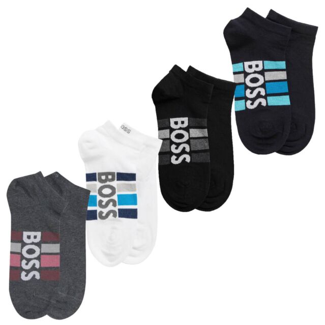 Hugo Boss Mens 2 Pack Athleisure Large Boss Gym Trainer Socks
