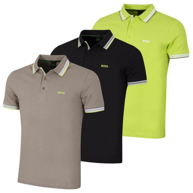 Hugo Boss Mens Paddy Cotton Short Sleeve Breathable 3 Button Polo Shirt