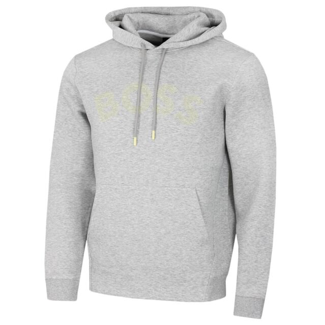 Hugo Boss Mens Soody 2 Big Boss Logo Regular Fit Stretch Hoody