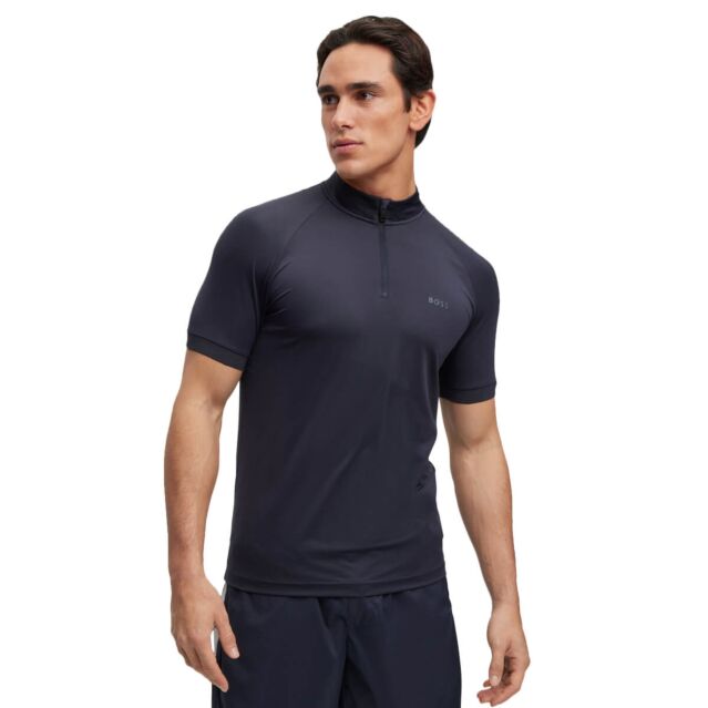 Hugo Boss Mens Pariq 1 Recycled Polyester Short Sleeved Polo Shirt
