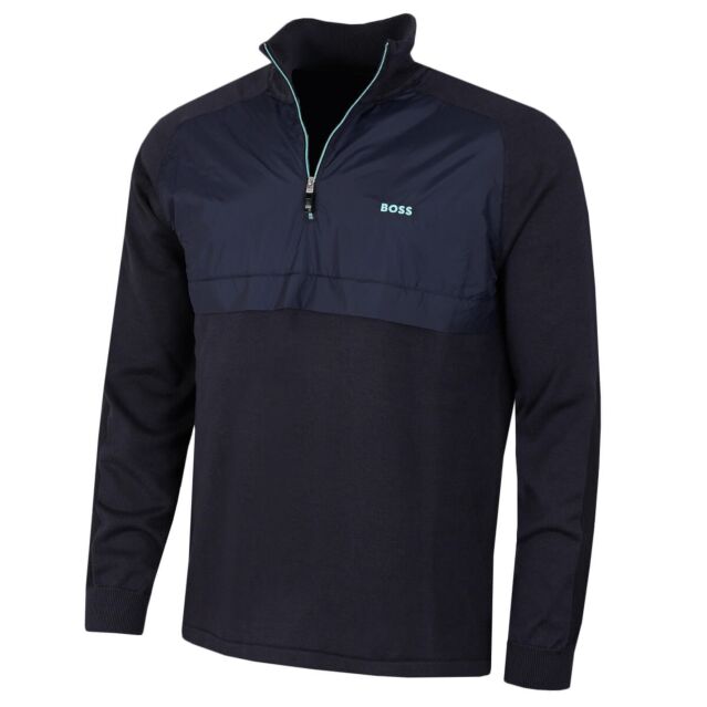 Hugo Boss Mens Zoxel Cotton Blend Fabric Sweater