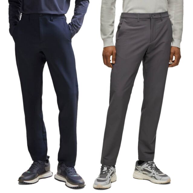 Hugo Boss Mens Commuter Four Way Stretch Regular Rise Tapered Fit Trousers