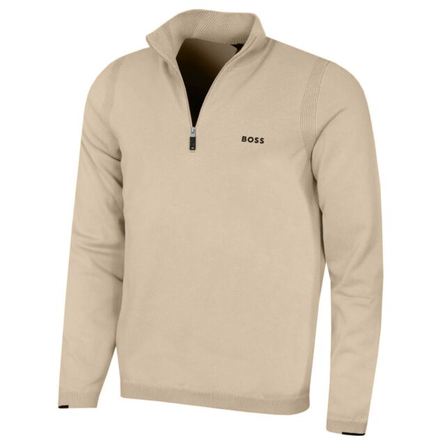 Hugo boss zip golf jumper new arrivals