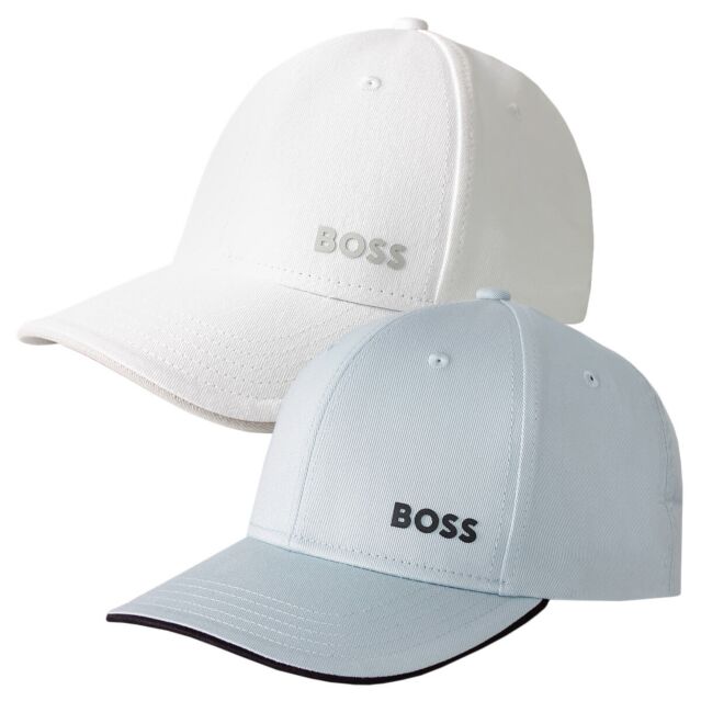 Hugo Boss Mens 2026 Bold RESPONSIBLE Logo Classic Cotton Baseball Cap