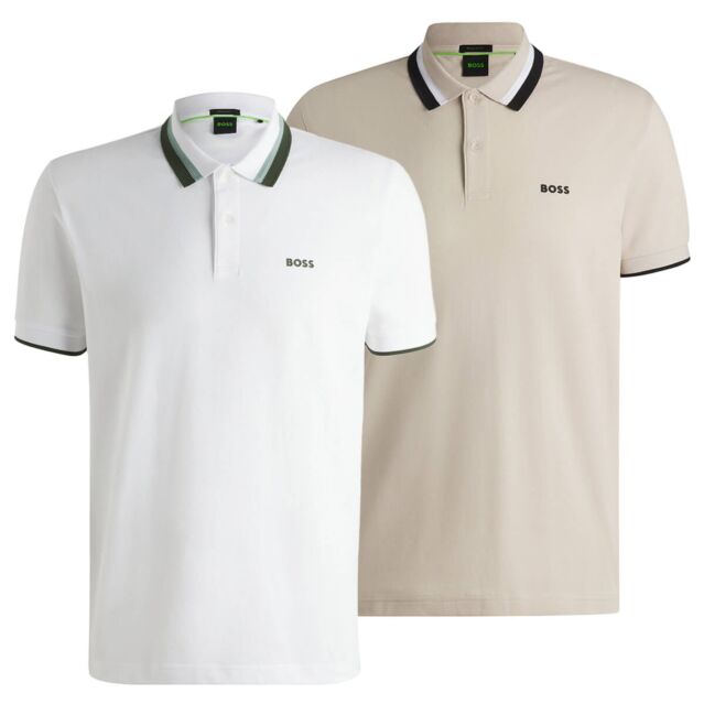 Hugo Boss Mens 2025 Paddy Active Heritage Breathable Stretch Golf Polo Shirt