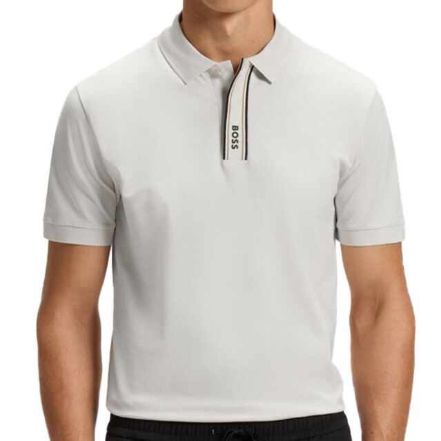 Hugo Boss Mens 2025 Paddy Pique 4-Way Stretch Wicking Quick Dry Golf Polo Shirt