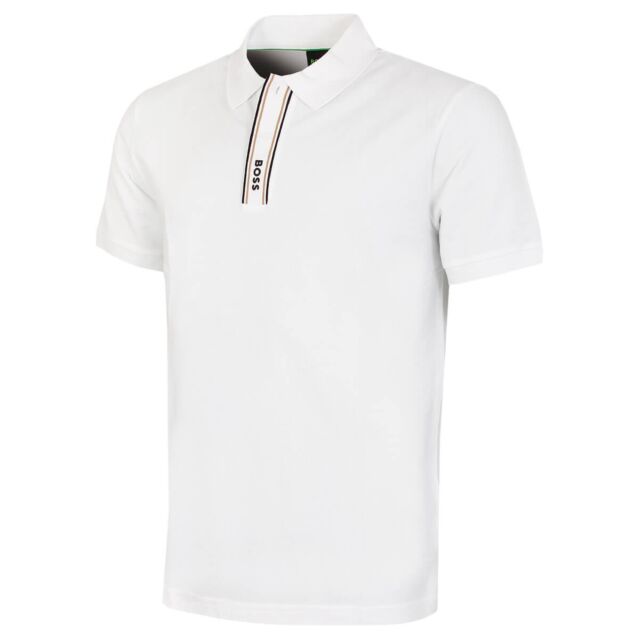 Hugo Boss Mens 2025 Paddy Pique 4-Way Stretch Wicking Quick Dry Golf Polo Shirt