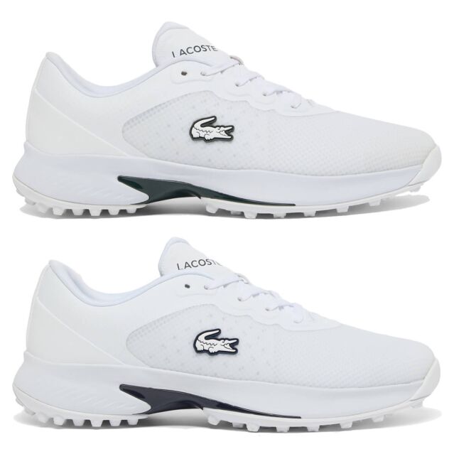 Lacoste Mens Golf Point Water Repellent Ortholite Spikeless Golf Shoes
