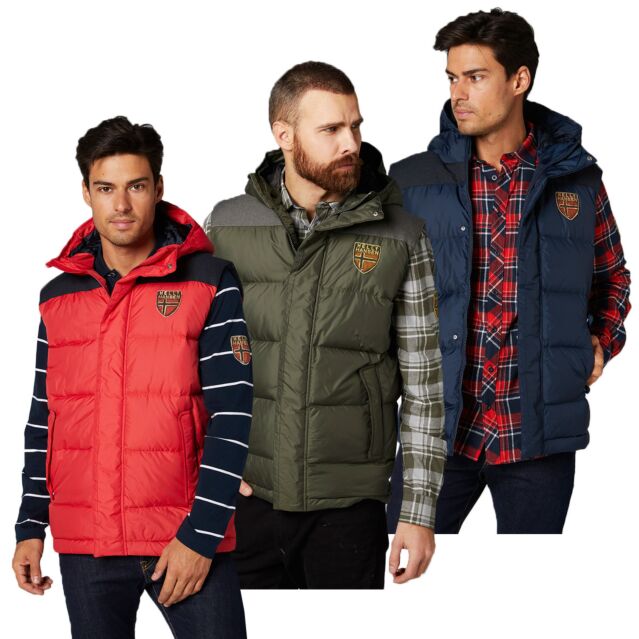 Helly Hansen Mens Norse Down Windproof DWR Hood Bodywarmer Vest