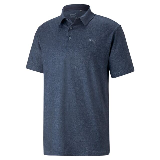 Puma Golf Mens Cloudspun Primary Wicking UPF 40 Polo Shirt