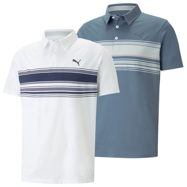 Puma Golf Mens Mattr Grind UPF 40+ Sustainable Recycled Polo Shirt