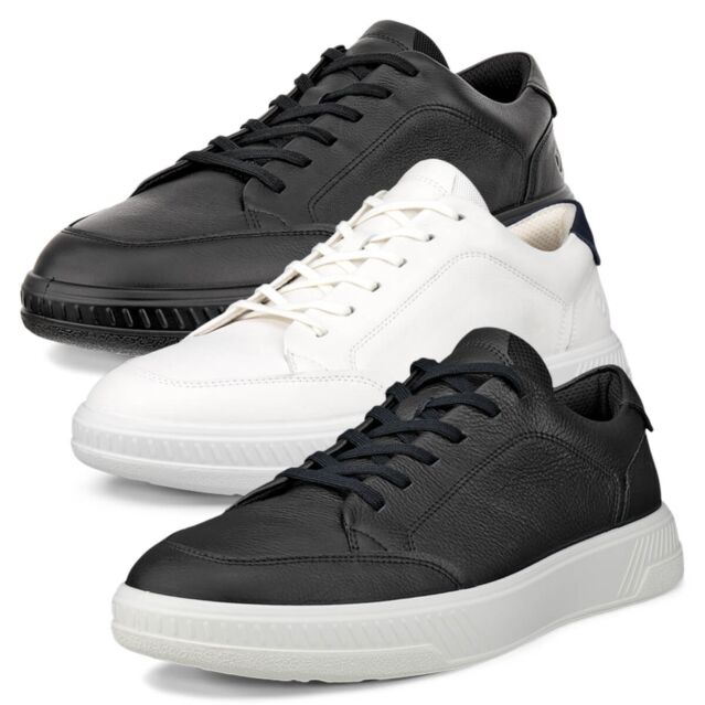 Ecco Mens 2026 Move Classic Modern Low Sneaker Leather Waterproof Trainers