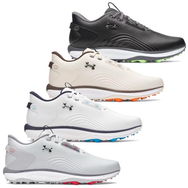 Under Armour Mens US Drive Fade 2 Spikless Breathable Comfy Golf Shoes