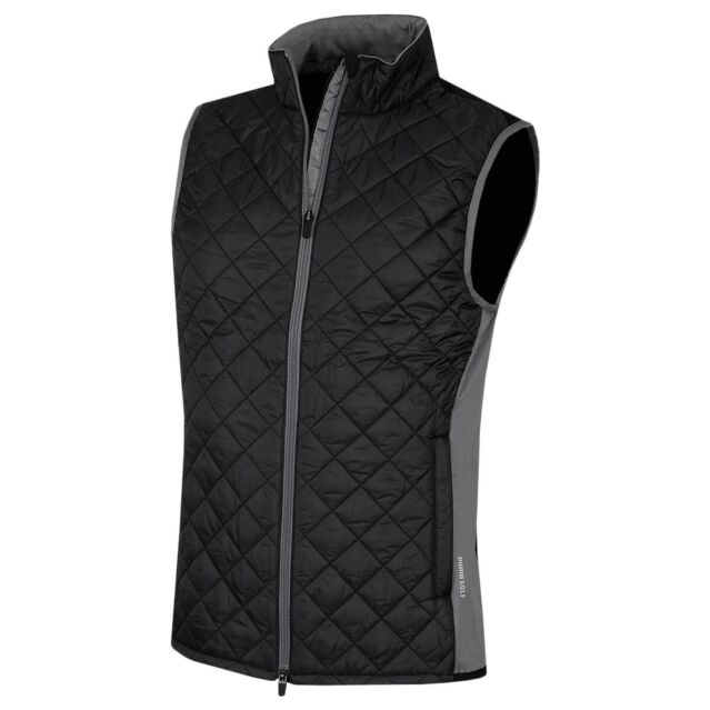 Puma Golf Mens 2024 Frost Quilted Vest Cloudspun Water Resistant Gilet