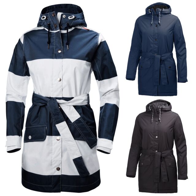 Helly Hansen Womens Lyness Retro Waterproof Insulated Trench Coat Jacket