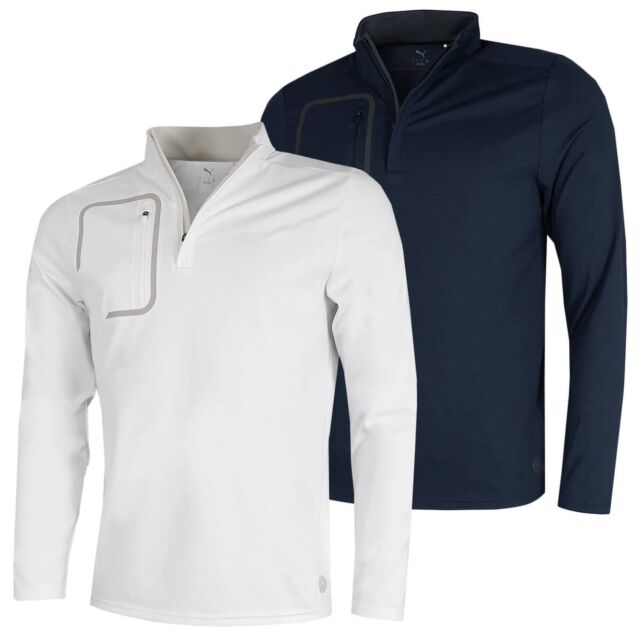 Puma Golf Mens 2025 Cloudspun Tech Moisture Wicking Golf 1/4 Zip Sweater