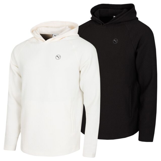 Puma Golf Mens 2025 Boulder 2.0 Left Chest Logo Houndstooth Golf Hoody