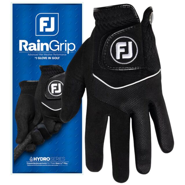 Footjoy Mens 2025 RainGrip Quick Dry Water Absorbent Comfort Golf Glove