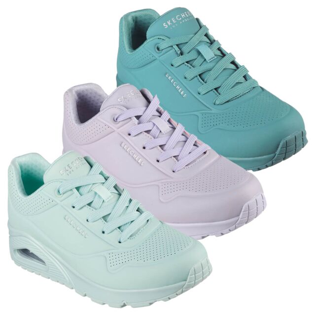 Skechers Womens Uno Stand On Air Durabuck Lace Up Fashion Trainers