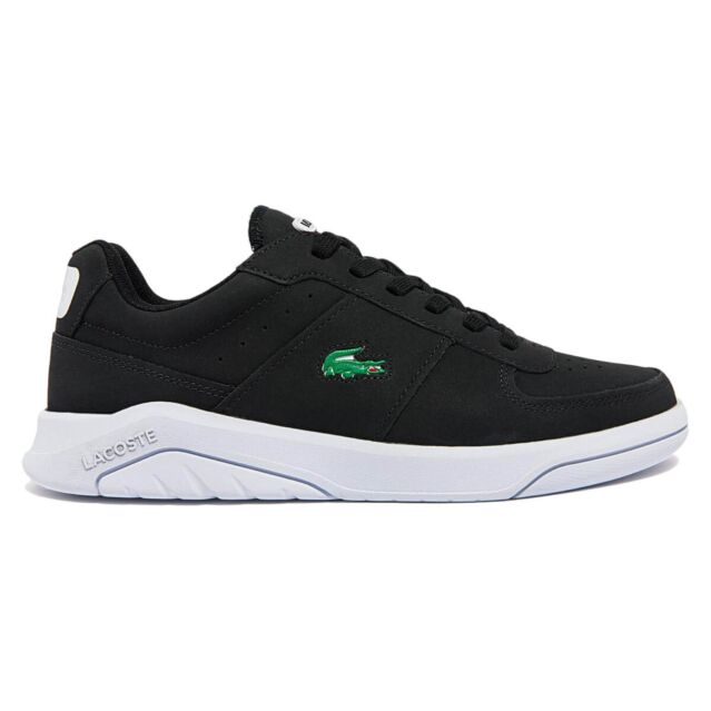 Lacoste Mens Game Advance Luxe Nubuck Leather Lace Up Trainers
