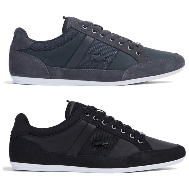 Lacoste chaymon trainers black hotsell