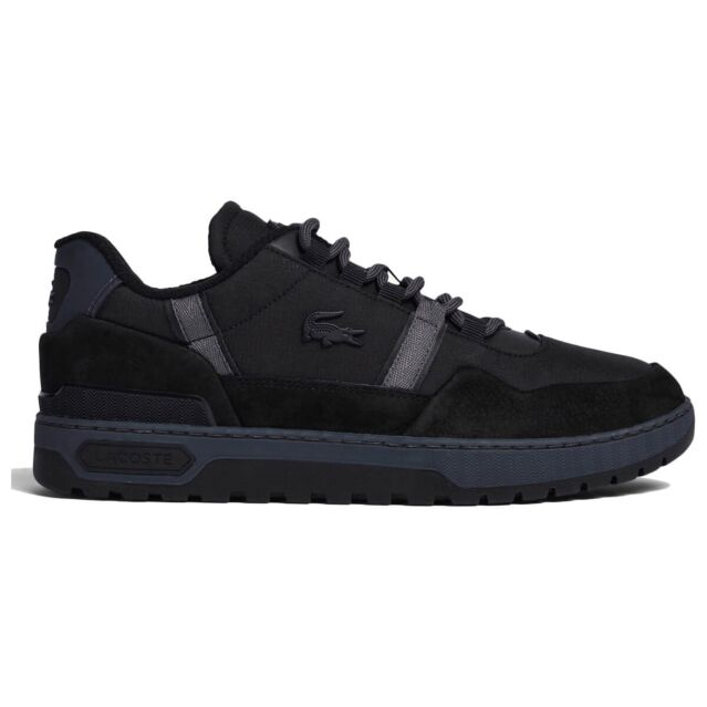 Lacoste T-Clip Winter 222 2 SMA Lace Up Textile Croc Logo Trainers