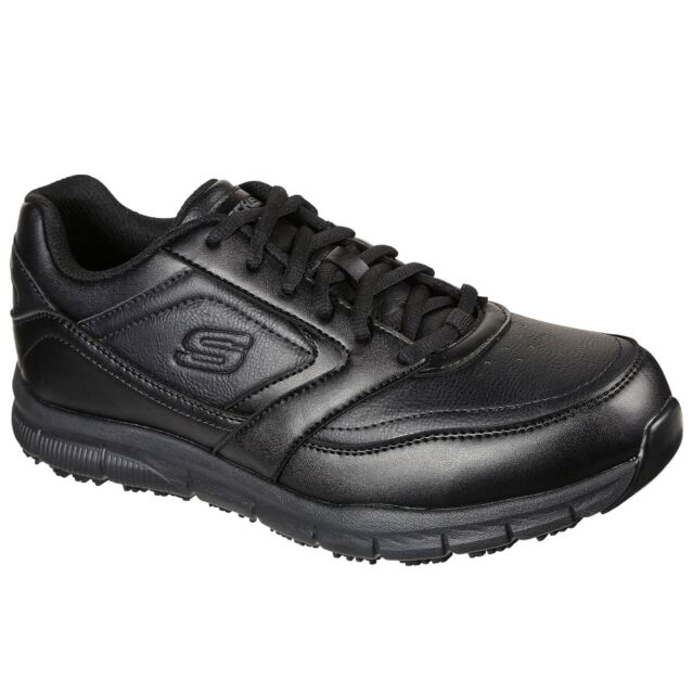 Skechers Mens 2025 Nampa PU Memory Foam Slip Resistant Work Boot Trainers