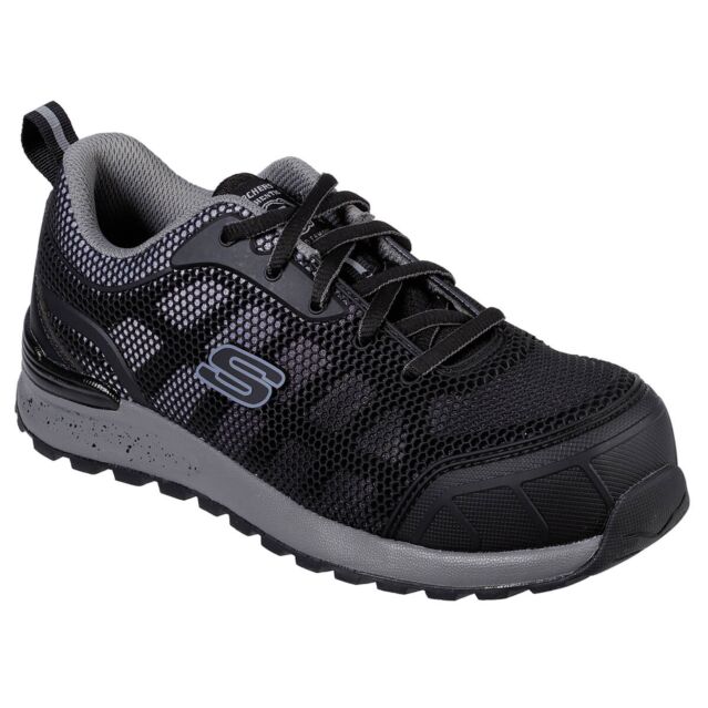 Skechers Womens 2025 Bulken Lyndale Durable Memory Foam High Traction Trainers