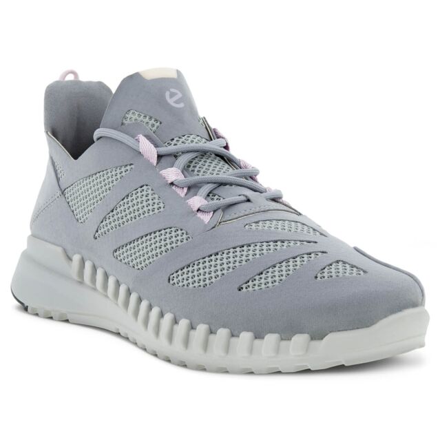 Ecco Womens Zipflex Mesh Fluidform Leather Trainers