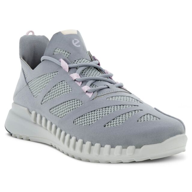 Ecco Womens Zipflex Breathable Mesh Fluidform Comfort Leather Trainers