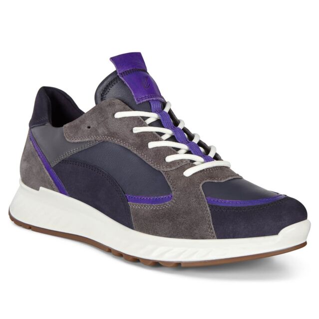 Ecco Womens ST1 Fluidform Shock Thru Cushioned Leather Trainers