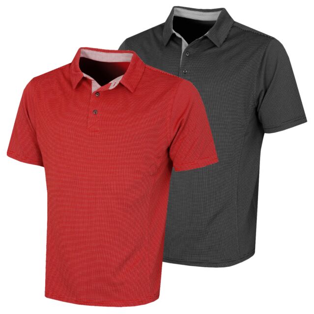 Sunice Mens Vincent Water Repellent Wicking Golf Polo Shirt