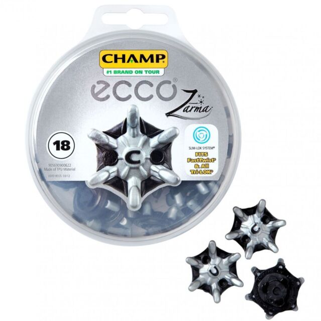 Ecco Champ Tour Zarma Slim-Lok Golf Spikes Pack - 18 Studs - Fast Twist  Tri-Lok