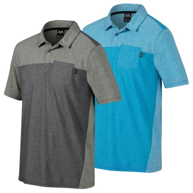 Oakley Golf Mens Foundation Performance Tech Short Sleeve Polo Shirt