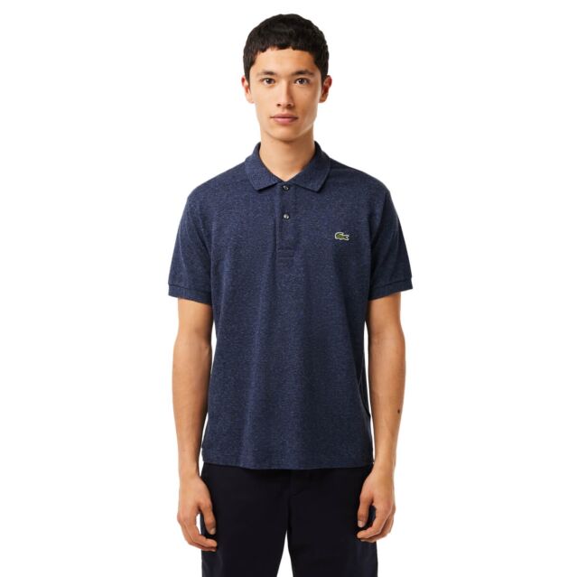 Lacoste Mens 2024 Original Mottled Short Sleeve Cotton Polo Shirt