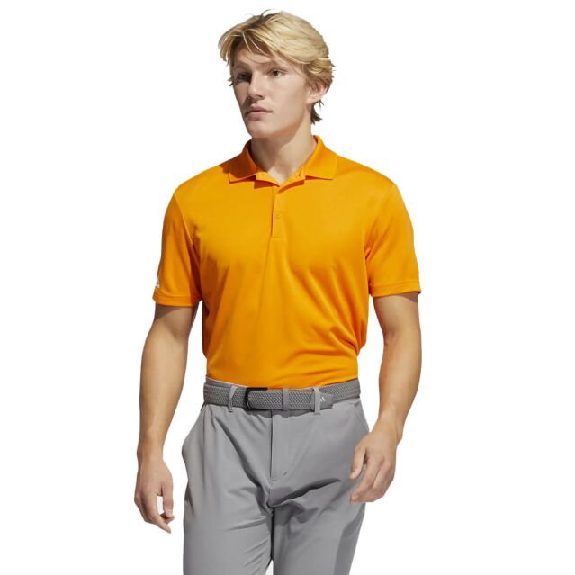 adidas Golf Mens Performance Moisture Wicking PRIMEGREEN Polo Shirt