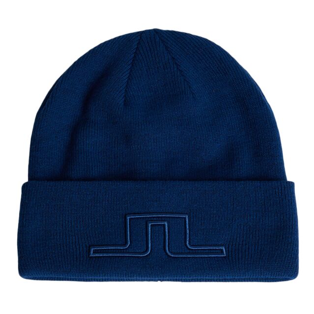 J.Lindeberg Mens Cory Soft Alpaca Yarn Fold Up Beanie Hat