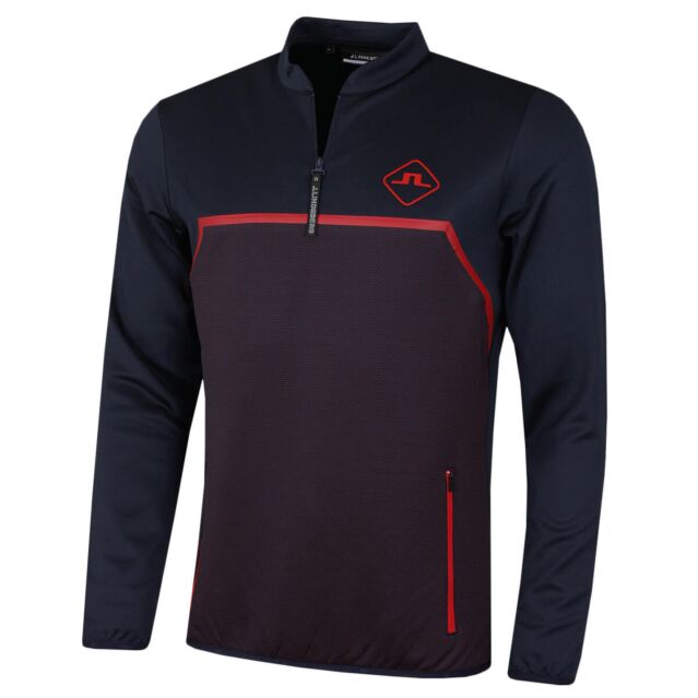 J.Lindeberg Mens Castello Midlayer Active Wicking Sweater