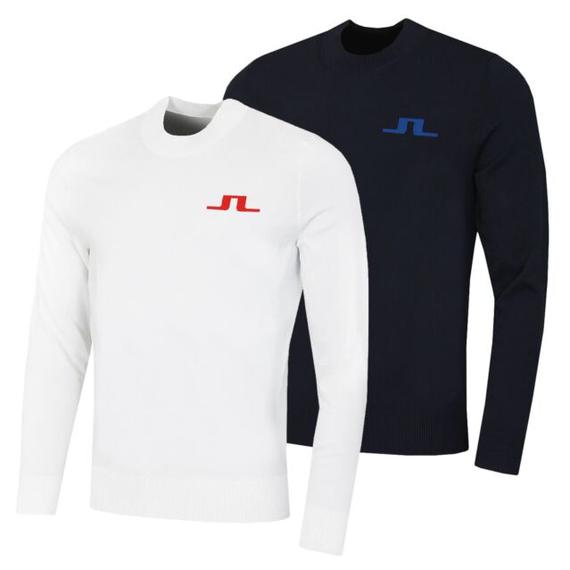 J.Lindeberg Mens Gus Lightweight Jacquard Knitted Sweater