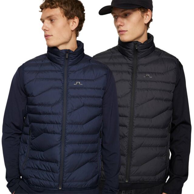 J.Lindeberg Mens Cliff Light Down Water Repellent Windproof Vest