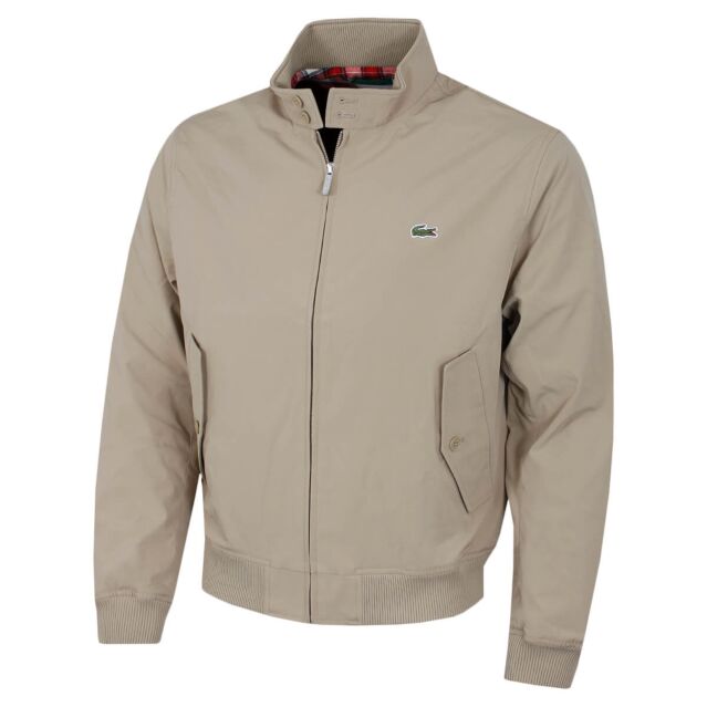 Lacoste Mens Water Repellent High Collar Lightweight Jacket