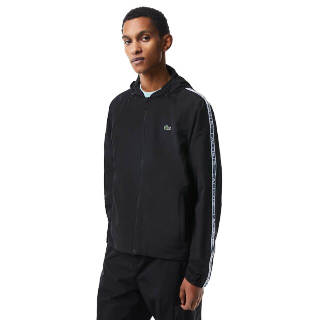 Lacoste Mens Full Zip Water Repellent Lightweight Packable Jacket
