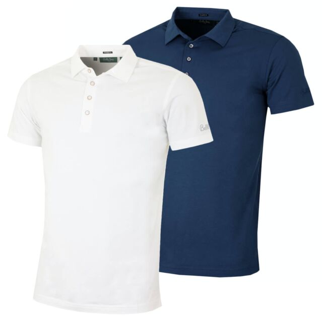 Bobby Jones Mens Liquid Cotton Stretch Solid TF Golf Polo Shirt