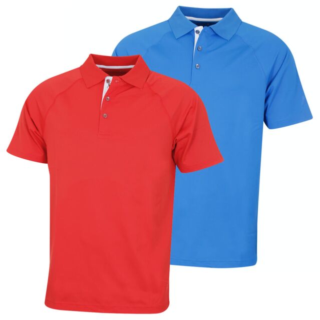 Bobby Jones Mens XH2O Raglan Shoulder Poly Pique Golf Polo Shirt