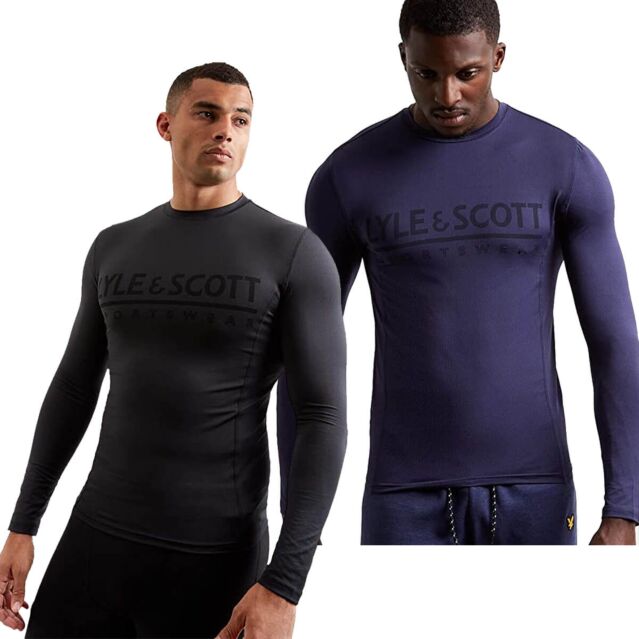 Lyle & Scott Mens Breathable Moisture Wicking Stretch Baselayer