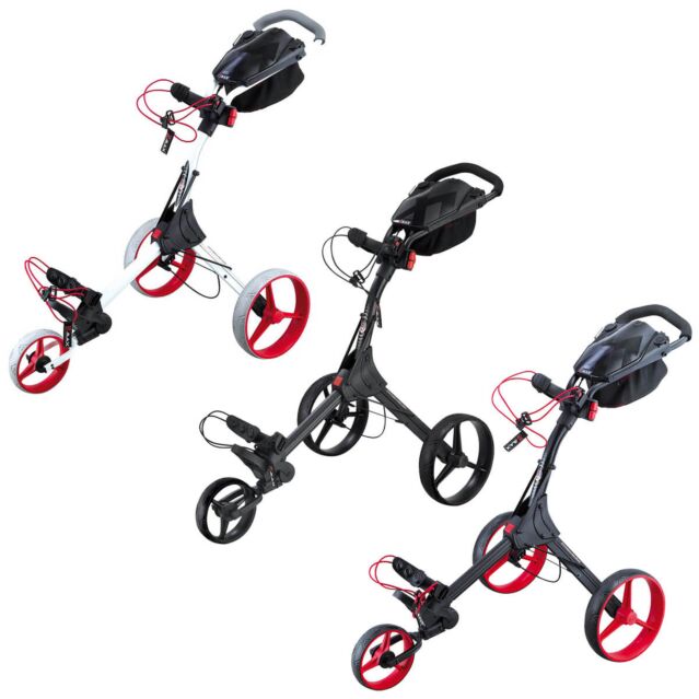 Big Max IQ+ Foldable Adjustable Accessories Cart Golf Push Trolley